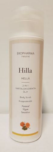 Hilla Hellä 2-in-1 vartalokuorintaöljy